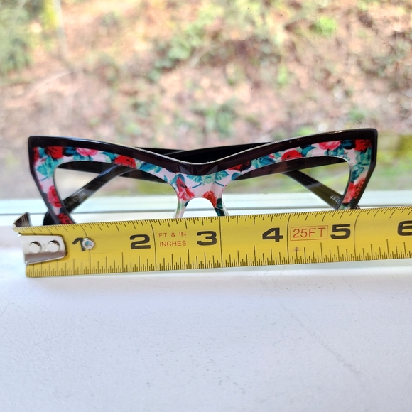 NWT ZENNI Rose Garden Cat-Eye Clear Glasses with Case - Picture 7 of 11